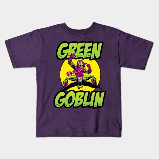 The Green Goblin Kids T-Shirt by MikeBock